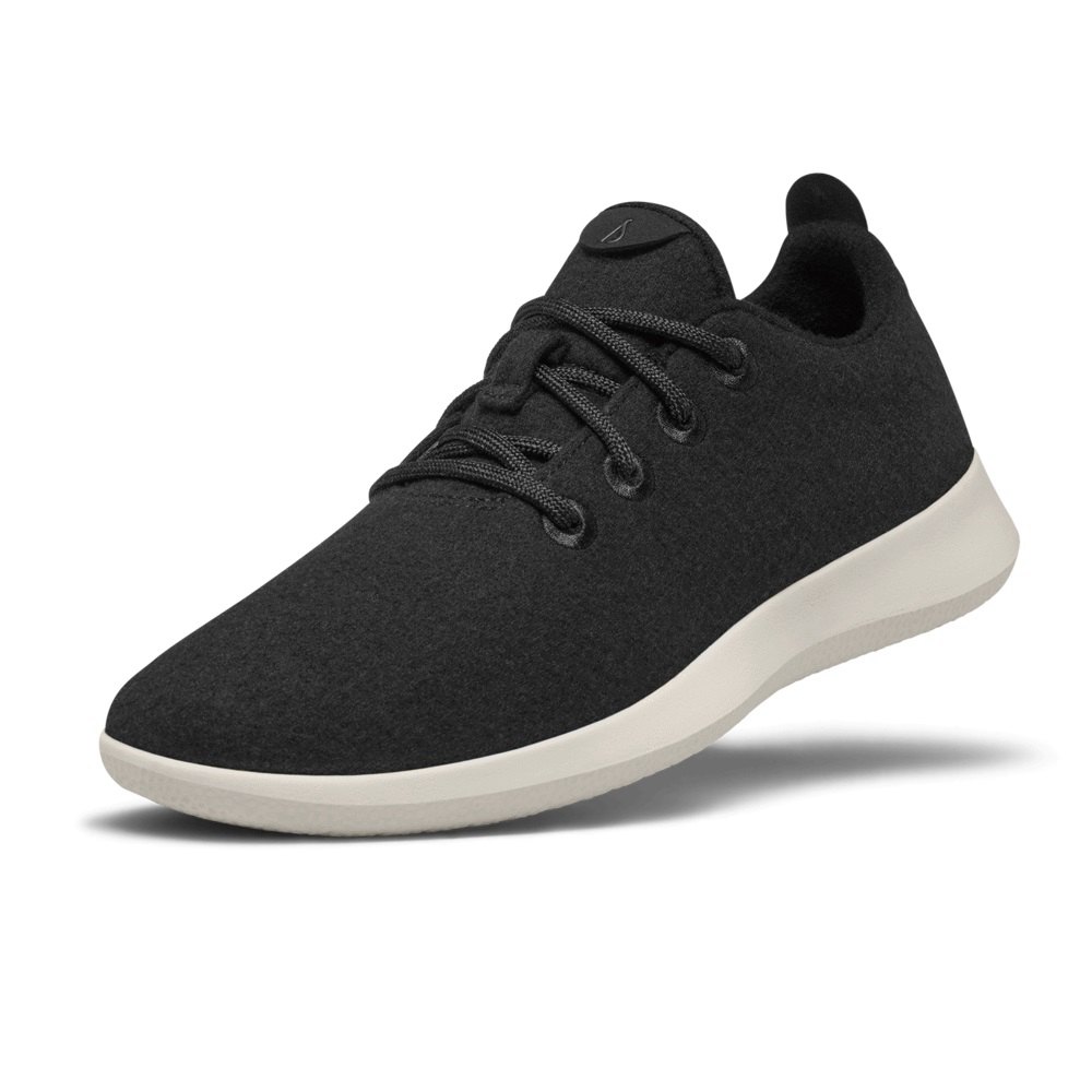 Allbirds Men\'s Sneakers Black - Wool Runners - 07932YXUN